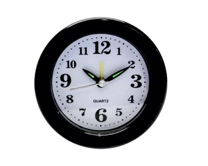 RELOGIO DE MESA DESPERTADOR REDONDO PRETO