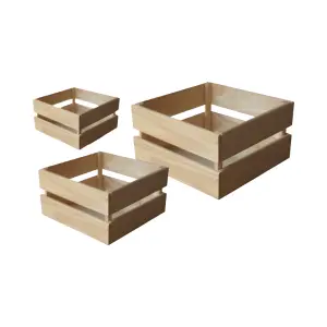 Box Natural Em Madeira Com Variações Ref. 100599 / 00660 / 100601 Elis Artesanatos