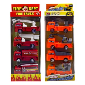 KIT Carrinhos de  Construção/Bombeiro TK-1115 Toy King - Divertido para todos os kid 