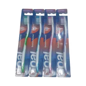 Escova De Dente Uso Adulto C/12 GOAL Ref GL0311 Cerdas Macias Para Higiene Bucal Diária