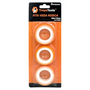 Fita Veda Rosca  10Mx12mm Akash Imports  TRY-0130 – Alta Resistência e Durabilidade