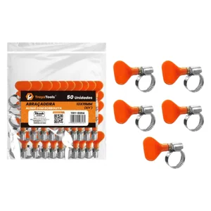 Abraçadeira Alemã  com Borboleta 3/4” Akash Imports TRY-0094 – Alta Resistência e Durabilidade