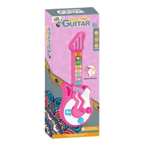 Guitarra Elétrica Rosa  TK-AB8378 Toy King - Divertido para todos os kid 