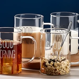 Copo de Vidro Good Morning 400ml Lila Home – LH271 | Elegância e Praticidade para seu Dia