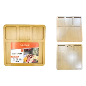 Petisqueira Quadrada Akash Imports CRS-2818 – Prática e Elegante para Servir Petiscos em Casa