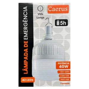 Lâmpada de Emergência Akash Imports CRS-2243 – Iluminação Automática e Recarregável