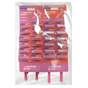 Barbeador Super Blade Pink 2 Akash Imports CRS-2376 – Precisão e Estilo para Cuidados Diários