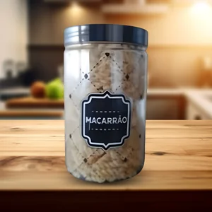 Potes de Mantimentos Macarrão 1700ml Ref. 5432 - Organização e Praticidade Plásticos Ideal
