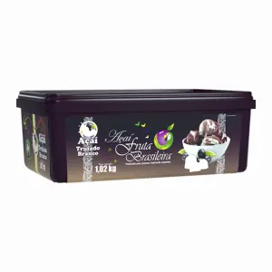 Pote 1,02 kg Açaí Trufado Branco C/4 un Fruta Brasileira