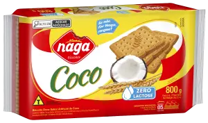 Biscoito Coco 800g NAGA