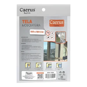 Tela Mosquiteira 150x180cm Akash Imports CRS-2503 Preço de 2 Unidades Proteção Contra Insetos