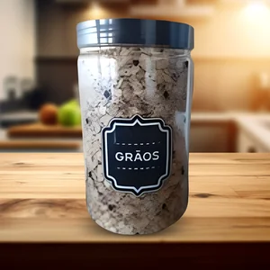 Potes de Mantimentos Grãos 1700ml Ref. 5702 - Organização e Praticidade Plásticos Ideal