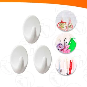 Gancho Cabide Multiuso Plástico Branco 