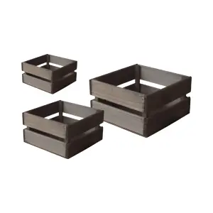 Box Marrom Em Madeira Com Variações Ref. 100596 / 100597 / 100598 Elis Artesanatos