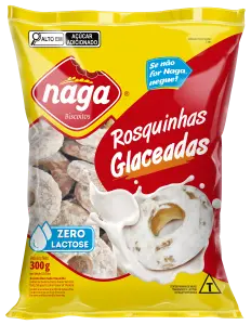 Biscoito Rosquinhas Naga   Glaceada 300g