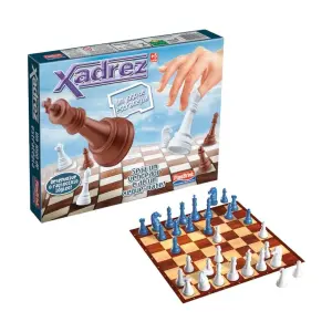 Xadrez Jogo De Estratégia PLASBRINK Ref 0181 Tabuleiro Educativo Clássico