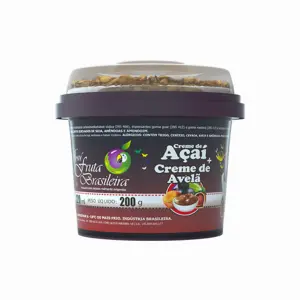 Pote 220 ml – 200 g Açaí com Creme de Avelã C/12 un Fruta Brasileira