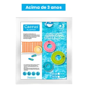 Bóia Neon Akash Summer 85 cm CRS-1955 - Estilo, Diversão e Cores Vibrantes para Piscina e Praia!