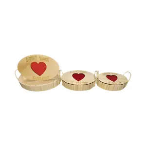Bandeja Oval Aqui Tem Amor Grande Ref. 100931 Elis Artesanatos