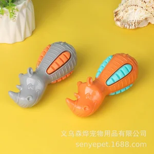 Brinquedo de Borracha Rinoceronte - ZN 0093, Divertido e Resistente para Pets