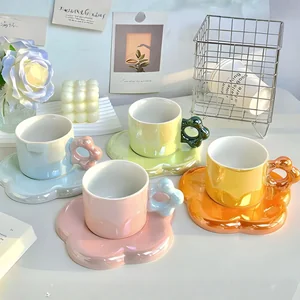 Xícara de Cerâmica com Pires LILA HOME LH342 – Elegância e Qualidade para Seu Café