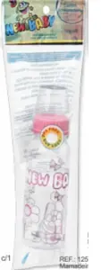 Mamadeira Basic PVC C/1 NEW BABY Ref 125C Infantil Resistente E Prática Para O Dia A Dia
