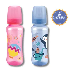 Mamadeira Color Cinturada 240ml