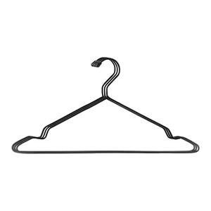 Conjunto Cabides com Cava Preto Linha Organização Azzo