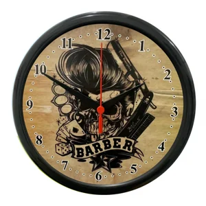 RELÓGIO BARBER SKULL- PTO