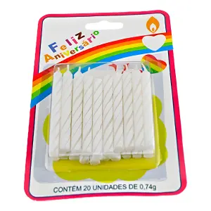 Velas de Aniversário Palito Ref. 1916 Prolar