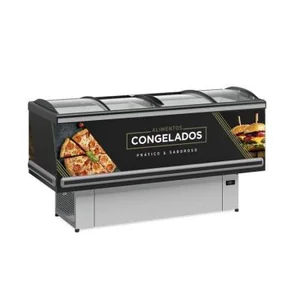 CONSERVADOR E EXPOSITOR ILUMINAÇÃO LED GESV-190CL PR GELOPAR
