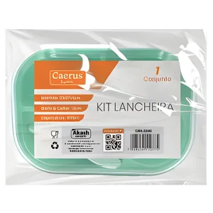 Kit Lancheira Akash Imports CRS-2246 Ideal para Refeições e Lanches Diários
