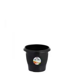 Vaso Red Preto 700ml Ercaplast Ref 1368 Plastico Decorativo