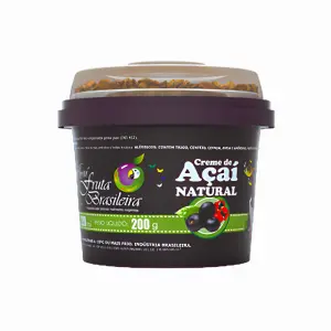 Pote 220 ml – 200 g Açaí Natural C/12 un Fruta Brasileira