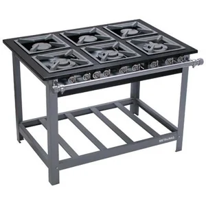 Fogão 6 Bocas Baixa Pressão M15S2000SF Sem Forn METALMAQ