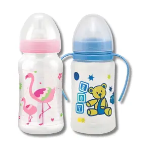 Mamadeira Super Cristal Com e Sem Alça 270ml