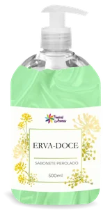 Sabonete Perolado C/ Valvula 500 ml (Colorido) - Erva Doce