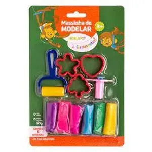 Massinha de Modelar + Ferramentas com 6 Cores Ref. 73515 – Leo&Leo
