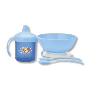Kit Refeição com Caneca 200ml Prato com Ventosa Chérie & Duke