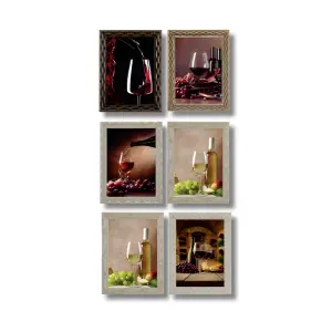 Quadros Vinhos FM 2cm Medidas 30x40cm Ref. 781