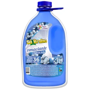Amaciante Só Brilho 3lt - Toque De Seda (Azul)
