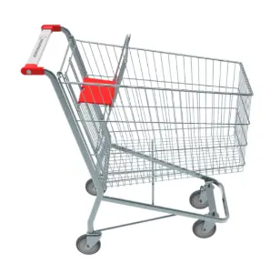 Carrinho de Supermercado 180 litros com porta bebê
