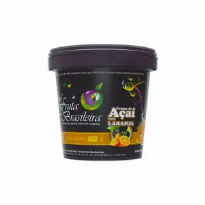 Pote 500 ml – 460 g Açaí Laranja C/6 un Fruta Brasileira