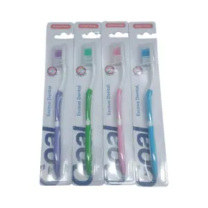 Escova Dental Uso Adulto C/12 GOAL Ref Gl0603 Kit Com 12 Unidades Para Higiene Bucal Diária