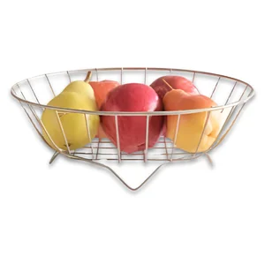 Fruteira Redonda Níquel Linha Cozinha Azzo