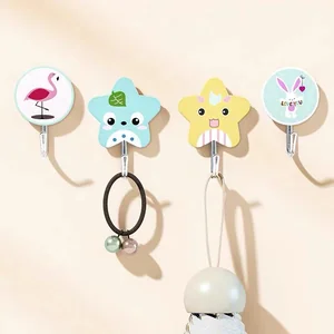 GANCHO ESTRELA ADESIVO C/ 3 EM9553