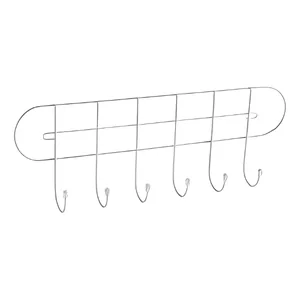 Suporte Multiuso de Parede 6 Posições Branco Linha Organização Azzo