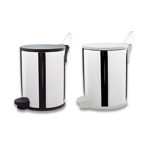 LIXEIRA DE PEDAL EM INOX TAMPA COLORIDA 5,5L HOME AVULSO Martinazzo