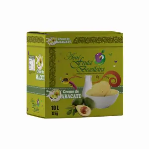 Caixa 10 litros – 8 kg Creme de Abacate Fruta Brasileira