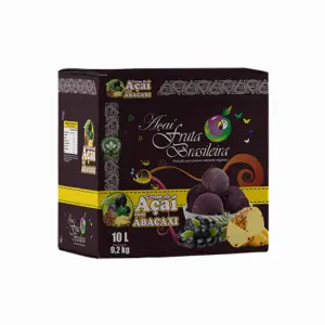 Caixa 10 litros – 9,2 kg Açaí Abacaxi Fruta Brasileira